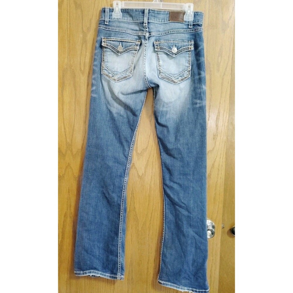 BKE Culture Women’s Jeans 29 x 33 1/2 Bootcut Low Rise Stretch Distressed - Picture 3 of 11